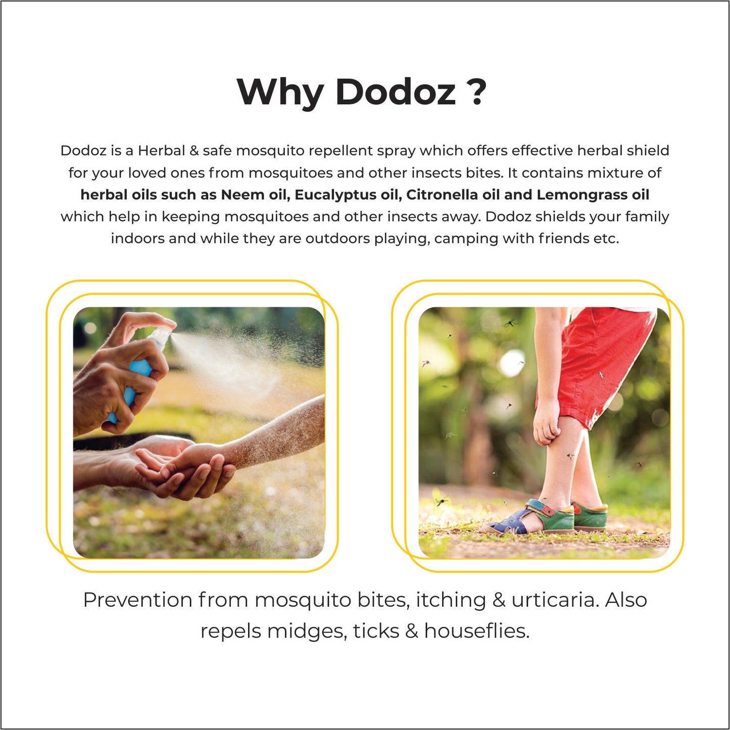 Mini Dodoz Anti-Mosquito Body Spray – Kid-Friendly Formula - 60ml