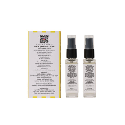 Pocket Dodoz Anti-Mosquito Body Spray Set of 2 – Kid-Friendly Formula - 16ml (8ml X 2)