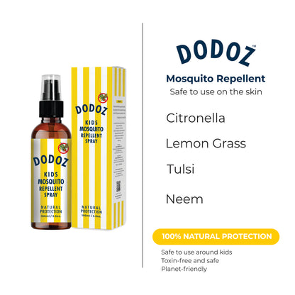 Dodoz Anti-Mosquito Body Spray – Kid-Friendly Formula Combo